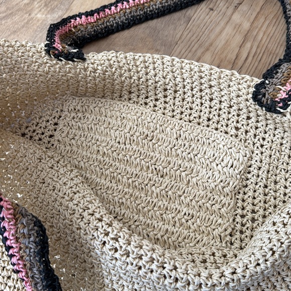 Haute Hippie Natural Woven Tote Bag - Picture 6 of 6
